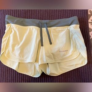 Yellow Patagonia Women’s running shorts